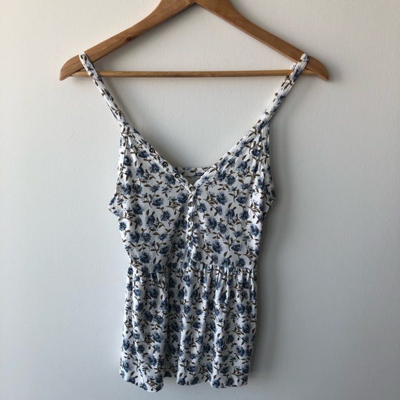 AE Outfitters Soft & Sexy Floral Tank Top - Picture 1 of 5
